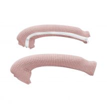 1 paio di coperture per braccioli per sedia in tinta unita con cerniera Fodera elastica per braccioli in spandex Fodere per sedie per computer per sedia da ufficio