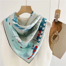 Luxus Designer Schal Rollsaum 90 Bandanas Echte Maulbeere 100 Seidenschals Frauen Quadrat Foulard Femme Kopf Haar Tasche 90 CM Schals