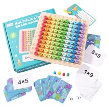 Montessori pädagogisches Holzspielzeug für Kinder, Baby, Mathe-Spielzeug, 99, Multiplikationstabelle, Mathematik, Arithmetik, Lehrmittel für Kinder, Geschenke
