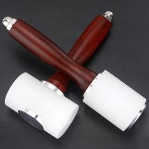 1pcs Professional Leather Carving Hammer, Wooden Handle Punching Hammer, DIY Leathercraft Punch Mallet,  Manual Hand Hammer Tool