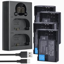 LP-E6 LP-E6N Akku/Ladegerät für Canon EOS 5D Mark II III IV,5DS,5DS R,6D Mark II,7D,7D Mark II,60D,60Da,70D,80D,90D, R,R5,R7