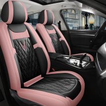Leather Car Seat Covers for Hyundai Accent Santa Creta Tucson 2019 Kona Getz iX35 iX25 i40 Ioniq Veloster Fe for Vehicle Parts