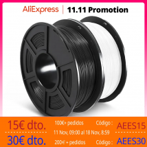 Filamento SUNLU PETG, 1KG, Material 3D, 1,75 MM, arreglado, ordenado, sin obstrucciones, sin burbujas, inodoro, ecológico, Color brillante