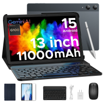 DOOGEE Tab E3 Pro Tablet PC 2 in 1 Schermo da 13 pollici Android 15 Gemini AI 32 GB di RAM (8 + 24) Batteria da 256 GB 11000 mAh Smart Pad ultrasottile
