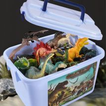 Simulazione Jurassic Dinosaur Action Figures Dino Park Carnotaurus Ankylosaurus Tyrannosaurus Rex Modello Decorazione Giocattoli Regalo per bambini
