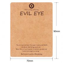 100pcs Kraft Paper Hang Tag DIY Handmade Jewelry Display Package Cards Bracelet Label Packing Tag Card Price Tag