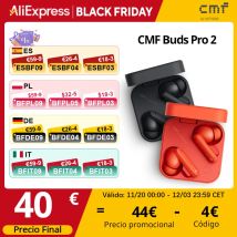 Global Verison CMF by Nothing Buds Pro 2 50 dB Hybrid Active Noise Cancellation Wireless Earbuds 6 HD MICS IP55 Bluetooth 5.3 CMF Buds Pro 2 Earbuds