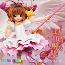 Card captor Sakura Kinomoto Sakura 28cm gk Modell Arrtfx j Sakura Star Anime Figur Modell Ornament