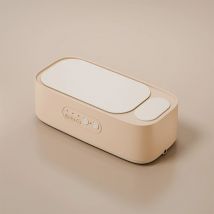 Upgrate Ultrasonic Cleaner Contact Lens Cleaning Bin Glasses Cleaning Machine 48Khz Jewelry Cleaner High Frequency（Pink）