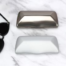 Hand gefertigte Aluminium Metall Brille Fall 2024 Großhandel Aufbewahrung tasche große Raum druck beständige Mode leichte Myopie Box