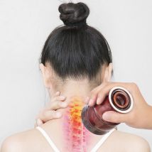 Ceramic Warm Moxibustion Jar Moxa Stick&Roll Dual Purpose Burner Heat Scrapping Therapy Body Massage Device