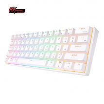RK Royal Kludge RK61 2,4G teclado mecánico inalámbrico Bluetooth triodo 61 teclas RGB retroiluminado Mini teclado de jugador intercambiable en caliente
