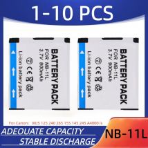 NB-11L digital camera battery 900mAh NB-11L rechargeable battery, suitable for Canon IXUS 125 240 265 155 145 245 A4000 NB-11L