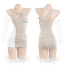 WOMENGAGA Sexy Bird Lattice Tight Pencil Leggings Thin Gauze High Waist Mesh Booty Lifting Mesh Lace Transparent Korean PR8C