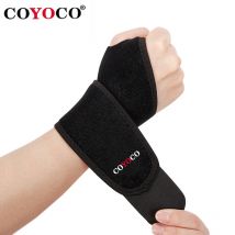 Daumenloch Verstellbare Handgelenkstütze Schützen Sie das Armband COYOCO Marke Professionelle Sportschutzarmbänder Handgelenkstütze Schwarz