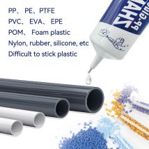 Zhanlida 110ML Colla in polipropilene PP PE EVA POM PU Plastica Pelle Colla morbida impermeabile Colla PVC forte