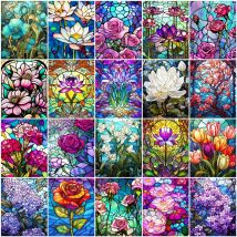 5D DIY Diamant Mosaik Lila Lotus Neuheiten Malerei Blume Diamant Kunst Runde Bohrer Stickerei Rose Geschenk für Frauen
