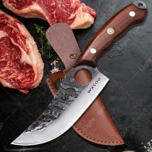 Coltello da cucina Coltelli da macellaio forgiati a mano multiuso Coltello per disossare in acciaio inossidabile Taglio di carne di frutta e verdura per la casa