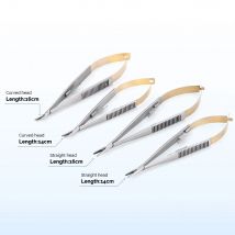 1Pc Dentale Ortodontico Impianto Castroviejo Porta Aghi 14/16 centimetri Dritto/Curvo Testa Odontoiatria Strumento Pinze Chirurgiche Pinza