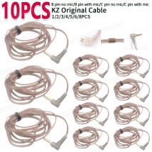 1-10pcs original kz Kopfhörer Kabel Gold Silber & Kupfer Würfel gemischt Upgrade Kabel Headset Draht cra/zs10 pro/edx pro/zsn/zsr