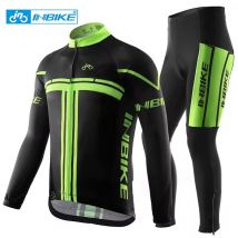 Inbike Herren Fahrrad bekleidung Sets für Männer Langarm Frühling Fahrrad Sportswear Trikot Hosen Mann Laufen Berg MTB Kleidung