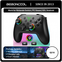 Controller wireless per Nintendo Switch Console OLED Pro Gamepad con batteria ricaricabile da 600 mAh Funzione Turbo programmabile