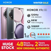 Honorowe smartfony X9c 5G globalna wersja Android mobile Snapdragon 6 Gen 1 CPU 108MP kamera 6.78 cali amolowana