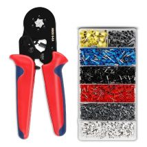 Crimpen Zangen Kit Rohr Terminal HSC8 6-4-6A Crimper Draht Mini Ferrule Crimper Hand Werkzeuge Haushalt Elektrische Kit mit Box