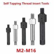 1PCS M2 M 2,5 M3 M4 M5 M6 M8 M10 M12 M14 M16 Selbstschneidende Gewinde Einsatz Gewinde Reparatur manuelle Schraube Buchse Installieren Werkzeug