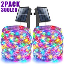 Solarne łańcuchy świetlne LED Zewnętrzne wodoodporne girlandy dekoracyjne do ogrodu Świąteczne wróżki Girlanda Łańcuchy świetlne