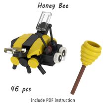 Mini Honigbiene Bienenstock Modell Kit Bausteine niedlichen Insekt Tier Action Figuren Moc Ziegel kreative Kind Spielzeug Geburtstags geschenke