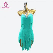 2026 Latin female Competition Dress New Dance Skirt Women's Ball Clothes Sport Fringe Suit Girls Sexy Midi Evening Long Costume