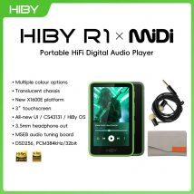 HiBy R1 MiDi HiFi Audio Music Player MP3 USB DAC WiFi Bluetooth 5.1 DSD256 PCM384kHz/32bit X1600E CS43131 MSEB Web Radio 1150mAh