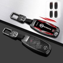 Nuova custodia per chiave auto in lega di zinco Shell Fob per Nissan Versa Maxima Rogue Armada Sentra Qashqai X-Trail 2/3/4/5 pulsanti 2022 2023