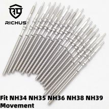 RICHUS NH35 NH36 NH38 NH39 Uhr Edelstahl Stem Kit Bewegung Fit Stahl Krone herren Uhr Bewegung Uhr Teile Krone Stem