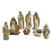 Krippe Set heilige Familie Figur Wohnkultur Christus Jesus Statuen Mary Joseph Miniatur Skulptur Weihnachts geschenke