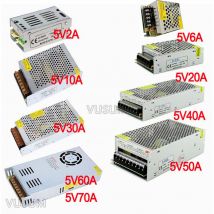 vusum Zasilacz LED 5V Transformator 110V 220V AC do DC 5V 2A 6A 10A 20A 30A 40A 50A 60A 72A