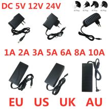 DC 5V 12V 24V Adapter Power Supply AC 100V-240V 1A 2A 3A 5A 6A 8A 10A Charger Converter Adaptor For