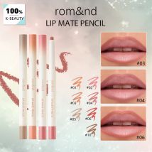 rom&nd LIP MATE PENCIL, texture vellutata opaca, nucleo liscio, trucco di lusso, cosmetico coreano, K-Beauty, trucco coreano