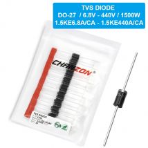 20 Stück TVS-Diode DO-27 1500 W 6,8 V 12 V 15 V 18 V 24 V 33 V 36 V 200 V 250 V 400 V 440 V 1,5 KE 6,8 A 12 A 15 A 18 A 24 A 33 A 36 A 200 A