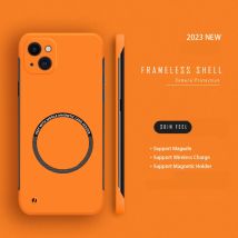 Custodia rigida per telefono magnetica senza cornice per PC per iPhone 14 Pro Max 13 12 11 Pro Mini 15 14 Plus Magsafe Cover sottile opaca