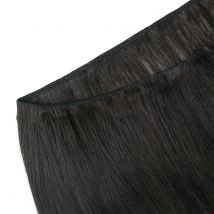 Natürliches schwarzes, seidiges, glattes Echthaar, brasilianisches Echthaar zum Einnähen, maschinelles Remy-Echthaar, 30,5–61 cm, 50 g/Bündel