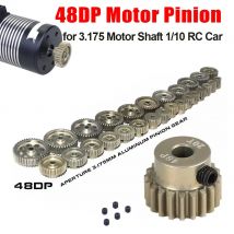48DP Ritzel 3,175mm 11T 15T 17T 18T 19T 20T 22T 24T 28T 30T 13T-48T Aluminiumlegierung Motor Getriebe für 1/18 1/16 1/12 1/10 1/8 RC Auto