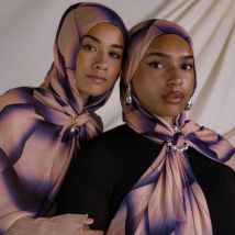 Malediven bedruckte Chiffon Hijab Schal für Frauen neues Muster Krawatte gefärbte lange Schal muslimischen Sets Foulard Turban Ramadan Stirnband
