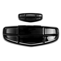For GEELY Monjaro Manjaro KX11 ABS Logo Sticker Black Badge Emblem Racing Grill Hood Styling Decorative Sticker Car Accessories