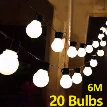 G50 Street Garland Żarówki LED Fairy String Light Światła zewnętrzne Patio ogrodowe Dekoracje
