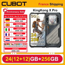 CUBOT KINGKONG X Pro, 5G, 24GB(12+12) 256GB, Smartphone robusto Dimensity 8200, 4nm, 3,1GHz, 144Hz, Schermo 6,72", 10200mAh