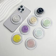 Telefonhalter, Steckdosengriff, doppeltes Acryl, dreidimensional, für Magsafe, iPhone, Mac, Samsung, sicherer Ringfinger-Erweiterungsständer