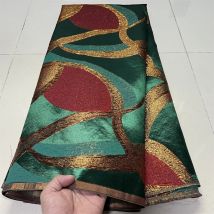 2025 afrikanische nigerianische hochwertige Tüll Spitze Stoff Jacquard Organza Stickerei Guipure für Party Prom Kleid 5 Yard YXZ175