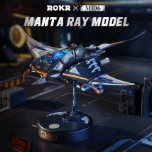 Rokr Manta Ray Kit puzzle meccanico 3D Modello in stile Cyberpunk Progetto fai da te impegnativo Regalo unico per decorazioni per il desktop per adulti